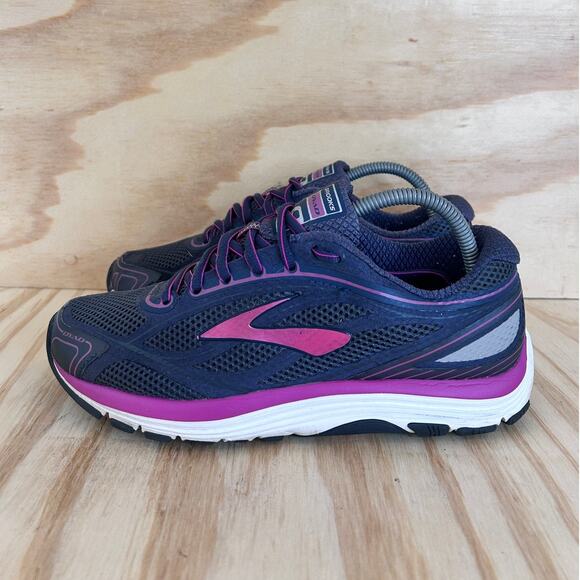 Brooks - Dyad 9 - Running Shoes - Gray/Purple - Women's - 9(D) Wide -1202231D442 - Picture 3 of 9